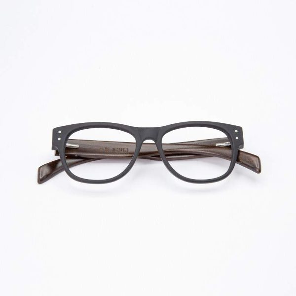 rechteckige Holzbrille 3091 1