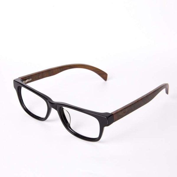 rechteckige Holzbrille 3098 3