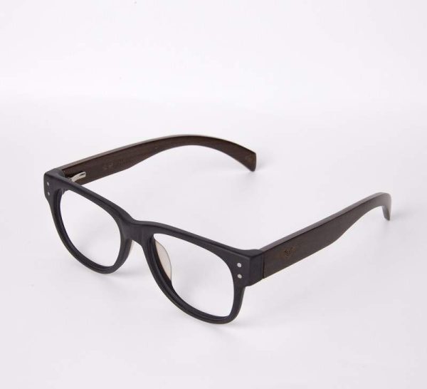 rechteckige Holzbrille 3091 3