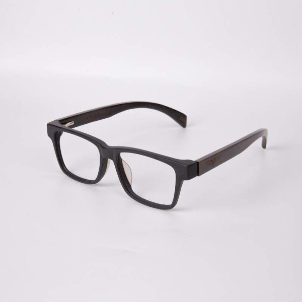 rechteckige Holzbrille 3096 3