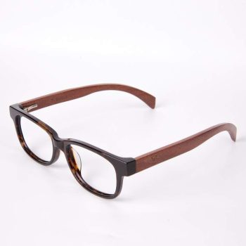 rechteckige Wood/Tr 90 Brille 3088 6