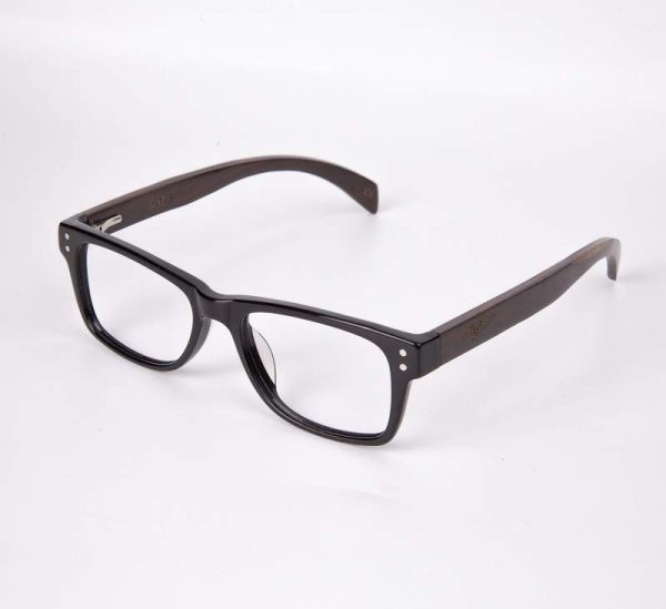 rechteckige Wood/Tr 90 Brille 3087 3
