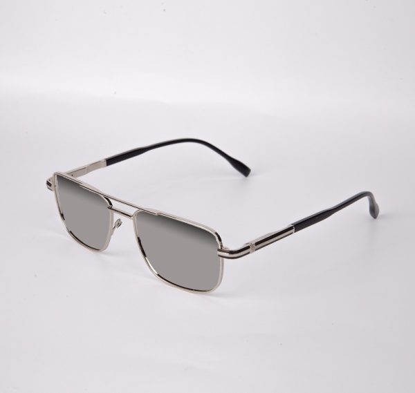 Rectangular metal sunglasses S4007 1
