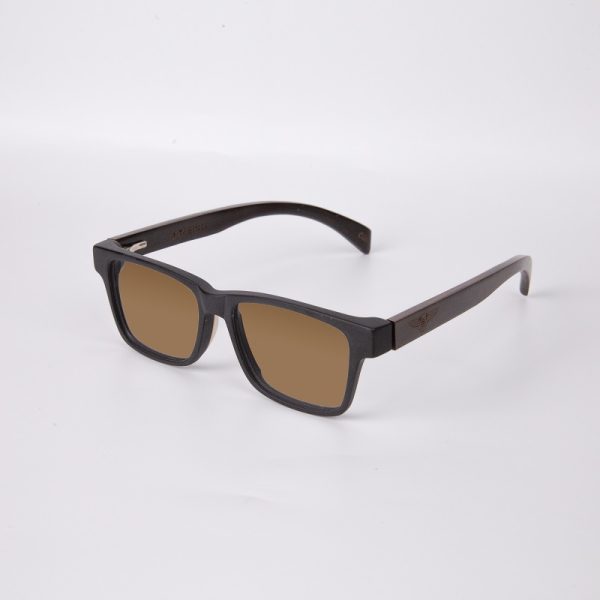 rechteckige Holzsonnenbrille S4061 1